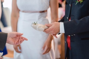 ♥ Ringkissen Knochen Punkte Wunschname Stickerei Hochzeit Hochzeitsknochen Just Married I Do